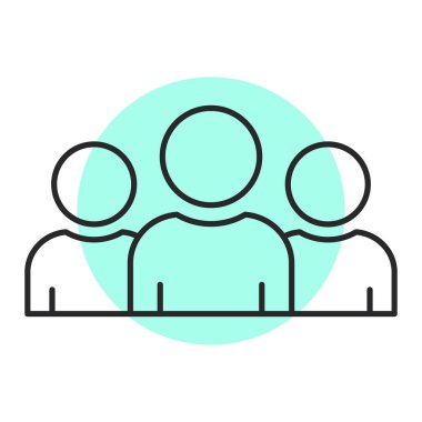 insanlar simge vektör illüstrasyonu