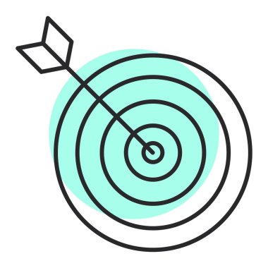 hedef simge vektör illüstrasyonu