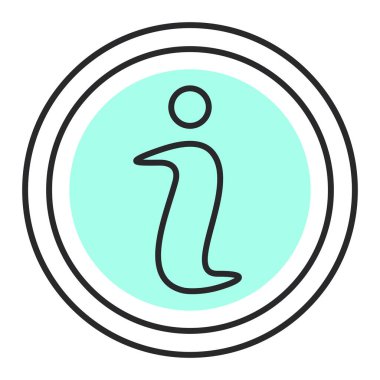 bilgi simgesi, vektör illüstrasyonu