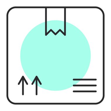 Basit bir düz tasarımın vektör çizimi