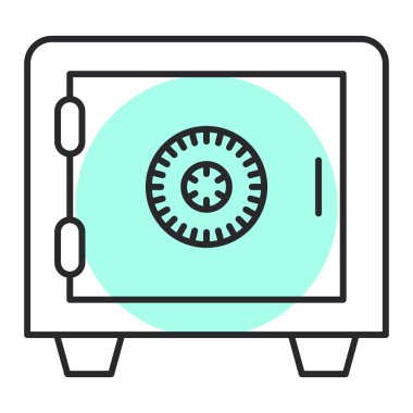 Güvenli vektör renk simgesi