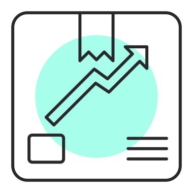 grafik ikonu vektör illüstrasyonu