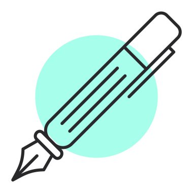 kalem simgesi vektör illüstrasyonu