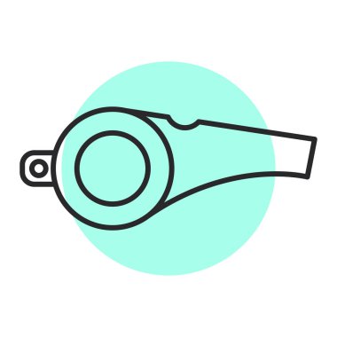 Düdük simgesinin vektör illüstrasyonu