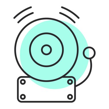 cd disk simgesi vektör illüstrasyonu