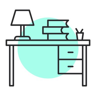 masa simgesi vektör illüstrasyon tasarımı