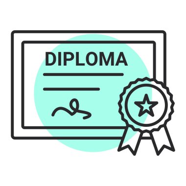 Sertifika vektör illüstrasyonu