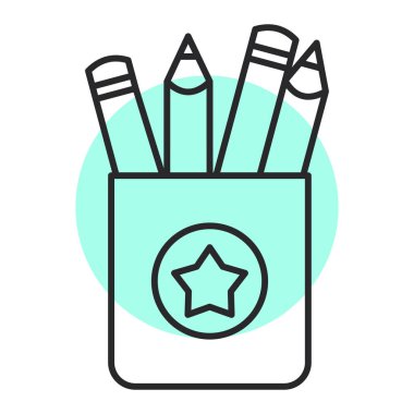 kalem simgesi vektör illüstrasyonu