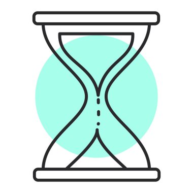 kum saati ikonu vektör illüstrasyonu