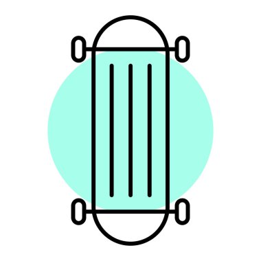 Modern b çöp ikonunun vektör illüstrasyonu