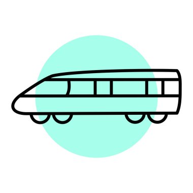 tren simgesi vektör illüstrasyonu