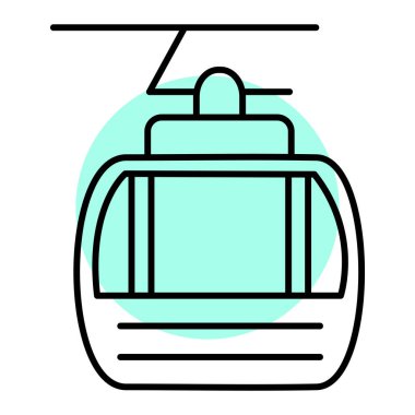 tren simgesi vektör illüstrasyonu