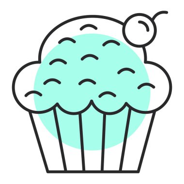 Tatlım. Web simgesi basit illüstrasyon