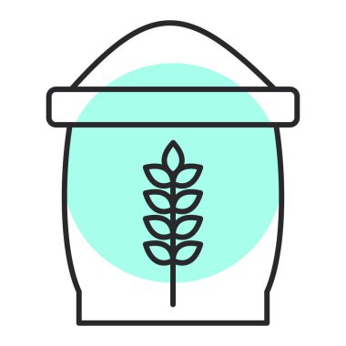 Buğday simgesi vektör illüstrasyonu