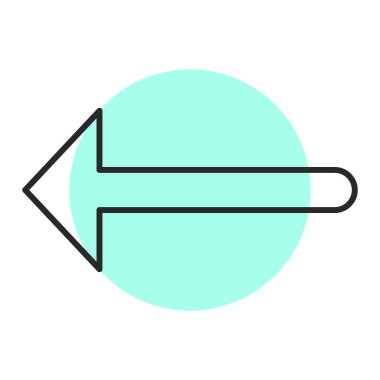 ok modern simgesinin vektör illüstrasyonu