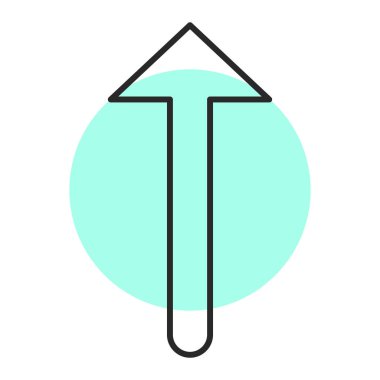 Ok. Web simgesi basit illüstrasyon