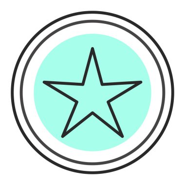 Moda biçimi izole edilmiş arkaplan yıldız simgesi