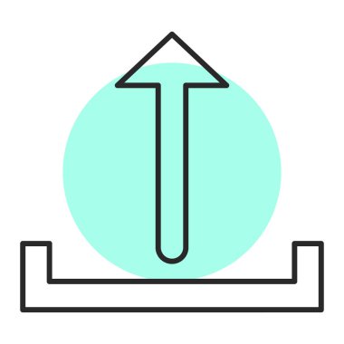 Yükle. Web simgesi basit tasarım