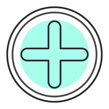 satır simgesi ekle. vektör illüstrasyonu