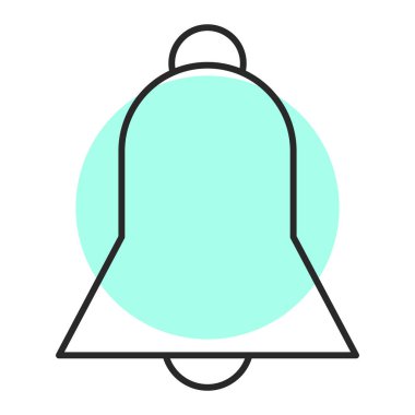 Çan simgesi vektör illüstrasyonu