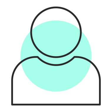 avatar. Web simgesi basit illüstrasyon