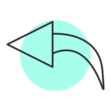 ok simgesi vektör illüstrasyonu