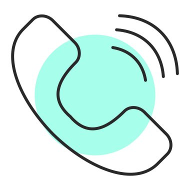 Çağrı merkezi simgesinin vektör illüstrasyonu