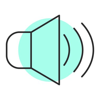 hoparlör vektör illüstrasyonu