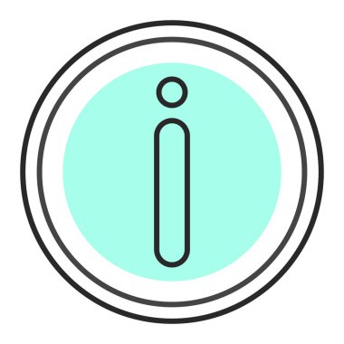 bilgi simgesi, vektör illüstrasyonu