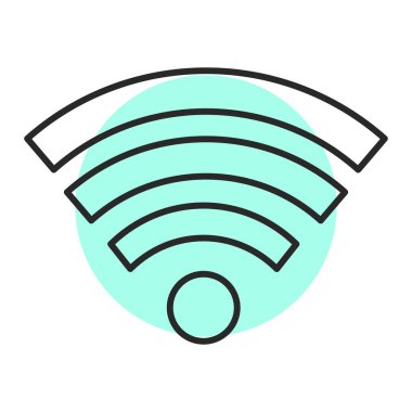 wifi simgesi vektör illüstrasyonu