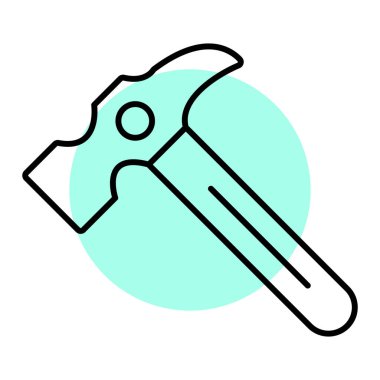 Bir araç simgesinin vektör illüstrasyonu