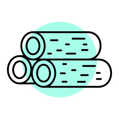 Bir ağaç simgesinin vektör illüstrasyonu