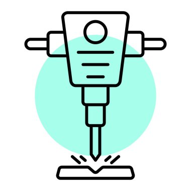 matkap simgesinin vektör illüstrasyonu