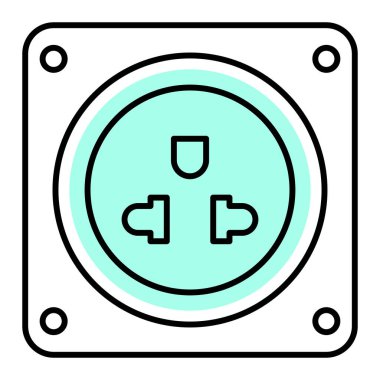 Dolgu simgesinin vektör illüstrasyonu