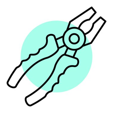 Kerpeten. Web simgesi basit illüstrasyon