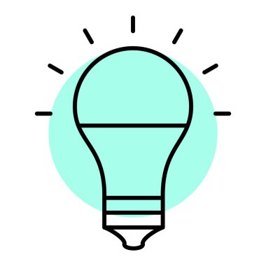 Fikir simgesi vektör illüstrasyonu