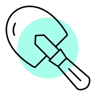 kürek simgesi vektör illüstrasyonu