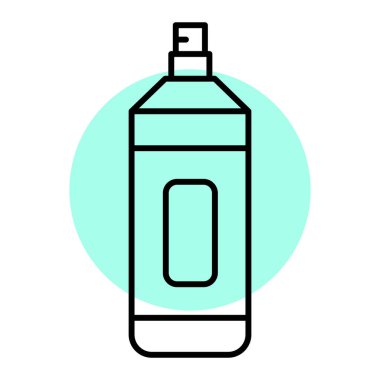 Sprey şişe simgesinin vektör illüstrasyonu