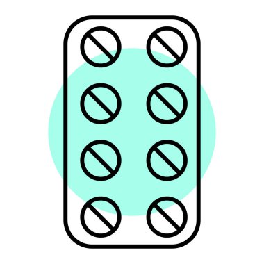 hap ikonu vektör illüstrasyonu