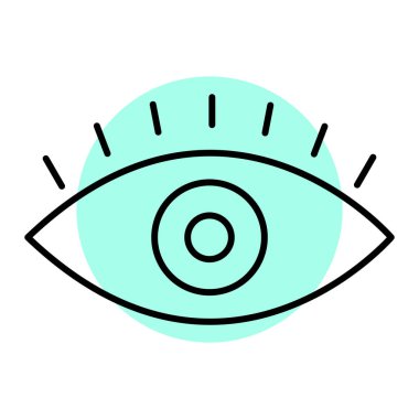 Göz simgesi vektör illüstrasyonu