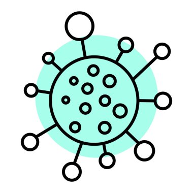 Virüs ikonu vektör illüstrasyonu