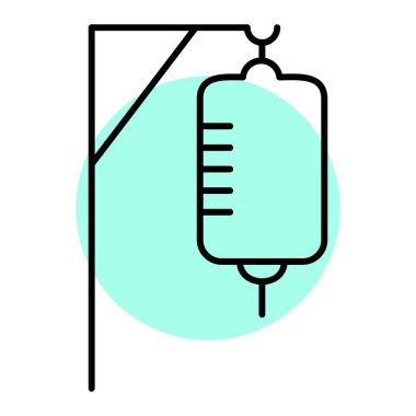 tıp basit simgesi, vektör illüstrasyonu