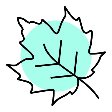 vektör çizim karikatür yaprak