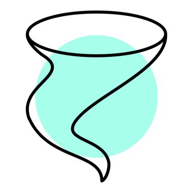 fırtına basit simgesi, vektör illüstrasyonu