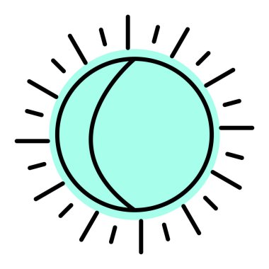 Güneş Simgesi Vektör illüstrasyonu