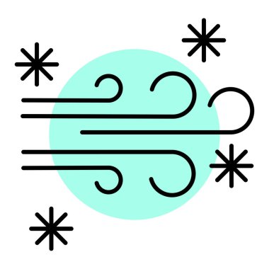 Hava tahmini ikon vektörü. İnce çizgi işareti. izole edilmiş sınır sembolü çizimi