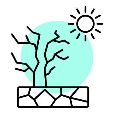 ağaç simgesi vektör illüstrasyonu