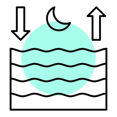 su simgesi vektör illüstrasyonu
