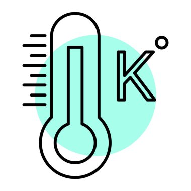 termometre simgesi vektör illüstrasyonu