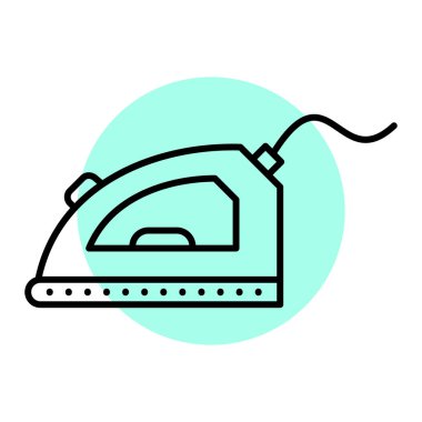 Elektrikli demir vektör simgesi